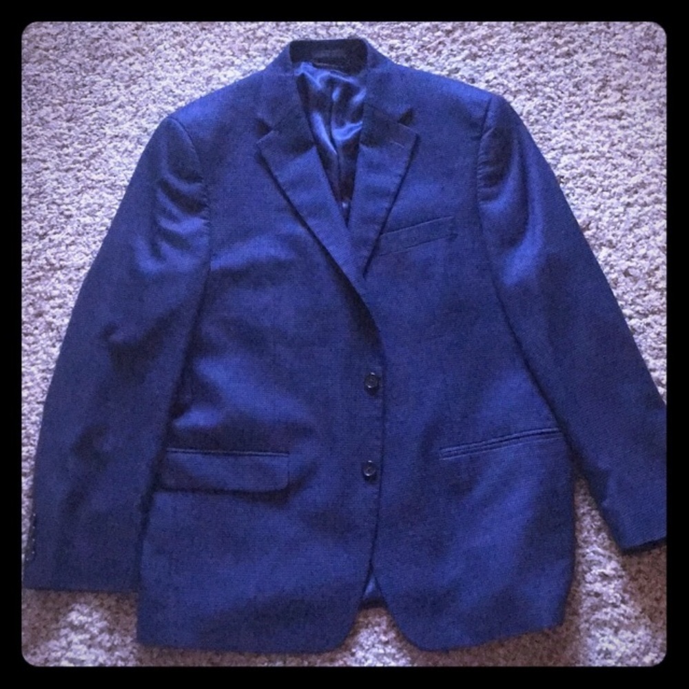 Ralph Lauren Mens Navy Blue Blazer Sz 42R